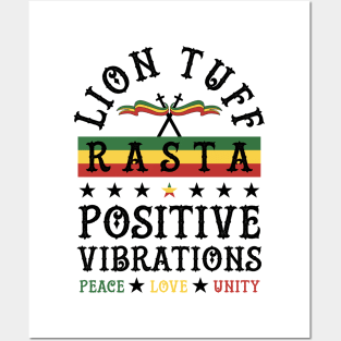 Lion Tuff Rasta Vibes Posters and Art